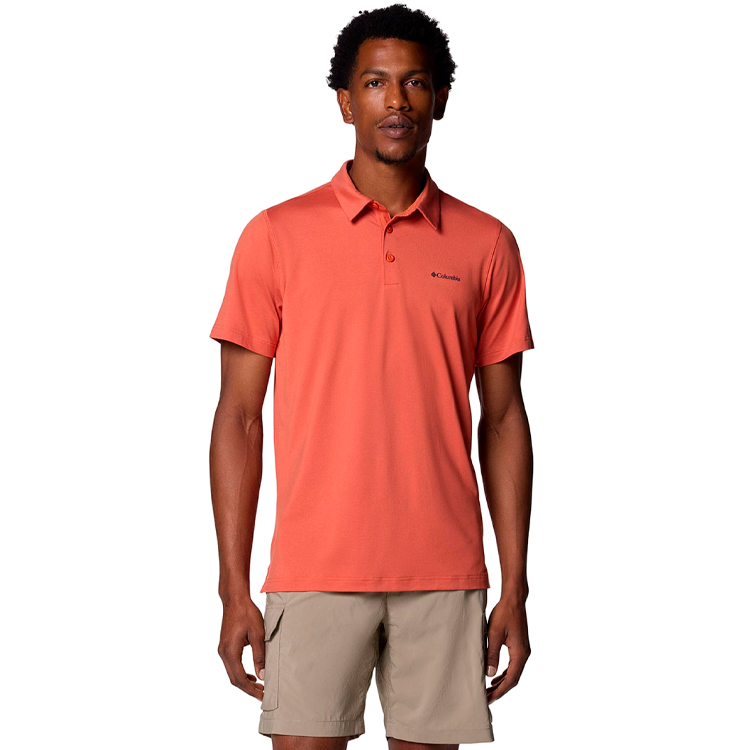  Polo pt bărbați Columbia Tech Trail Polo S Rosu  photo 1