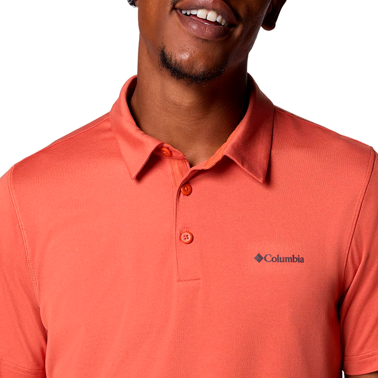  Polo pt bărbați Columbia Tech Trail Polo S Rosu  photo 4