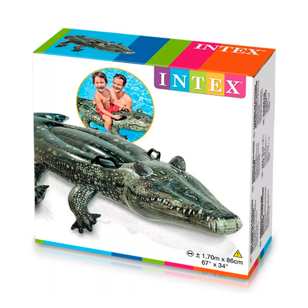 Saltea- pluta gonflabila cu miner INTEX ALIGATOR photo 1