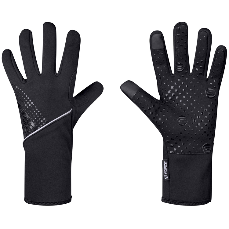 Manusi pentru bicicleta Force F VISION softshell Negru photo 1 Manusi pentru bicicleta Force F VISION softshell Negru photo 1