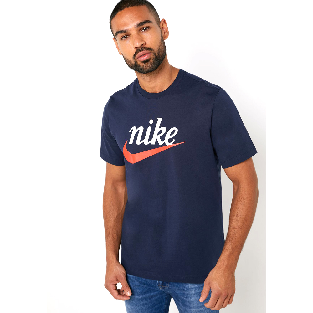 Tricou bărbătesc Nike M NSW SS TEE HERITAGE+ HBR L Albastru photo 4