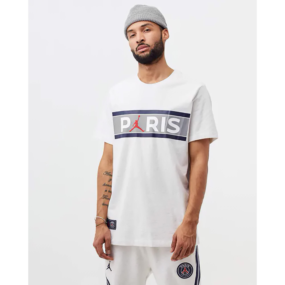 Футболка мужская Nike M J PSG WORDMARK TEE XL Белый photo 2