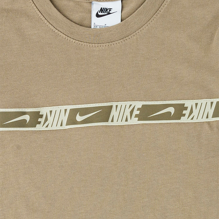 Футболка Nike B NSW REPEAT SS TOP / Мужской / XS / Бежевый photo 5