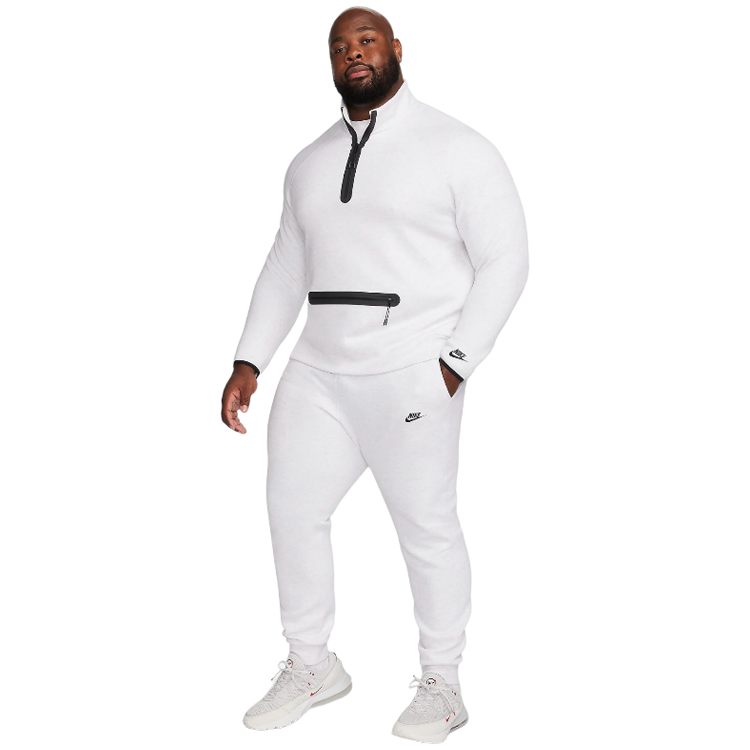 Hanorac pt bărbați Nike M NK TCH FLC HZ TOP XXL Alb photo 5