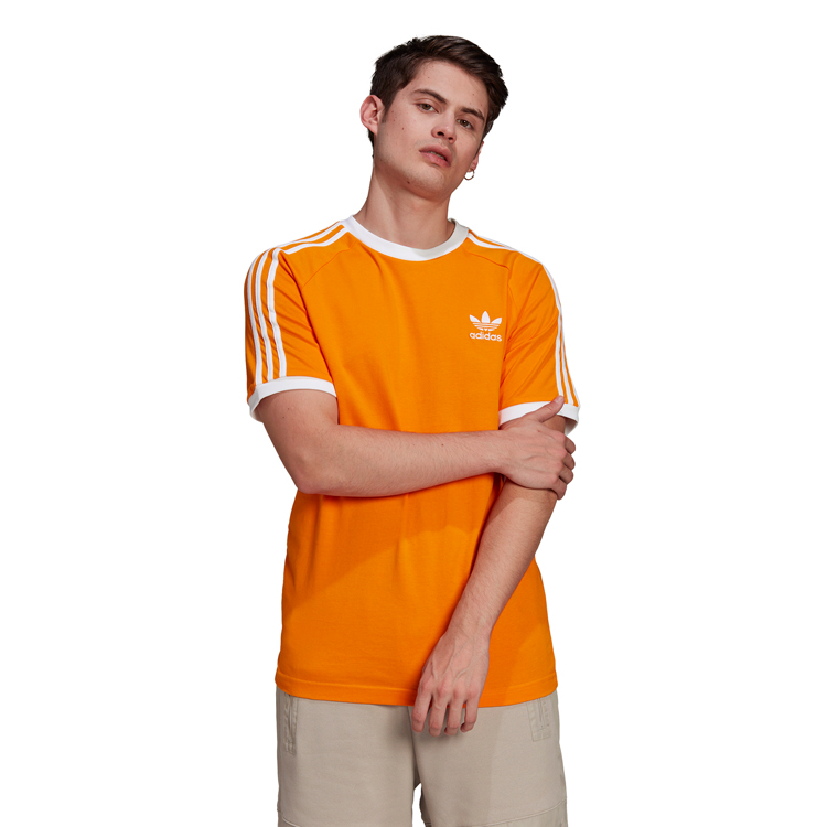 Tricou bărbătesc Adidas 3-STRIPES TEE S Oranj photo 4