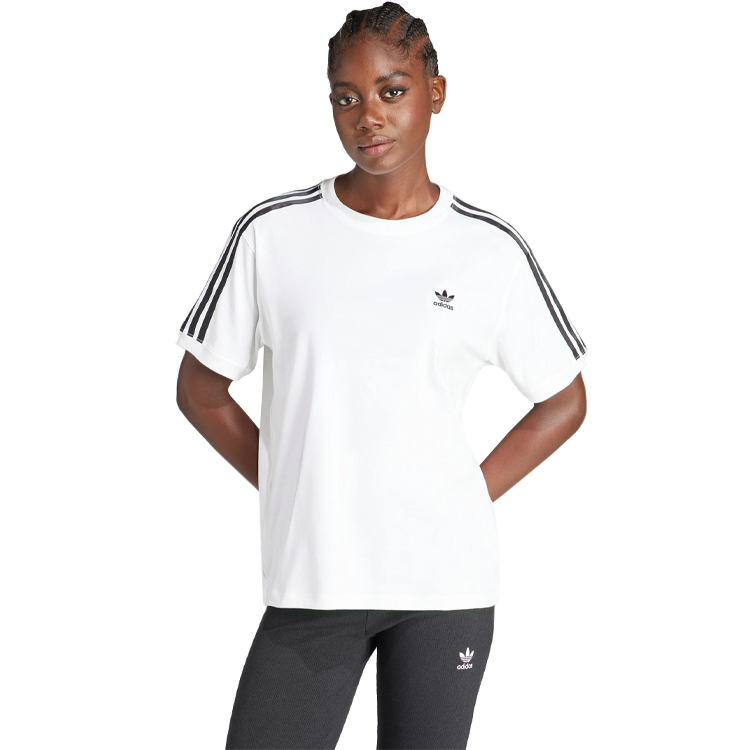 Футболка Adidas 3 STRIPE TEE XXS Белый Женский photo 2