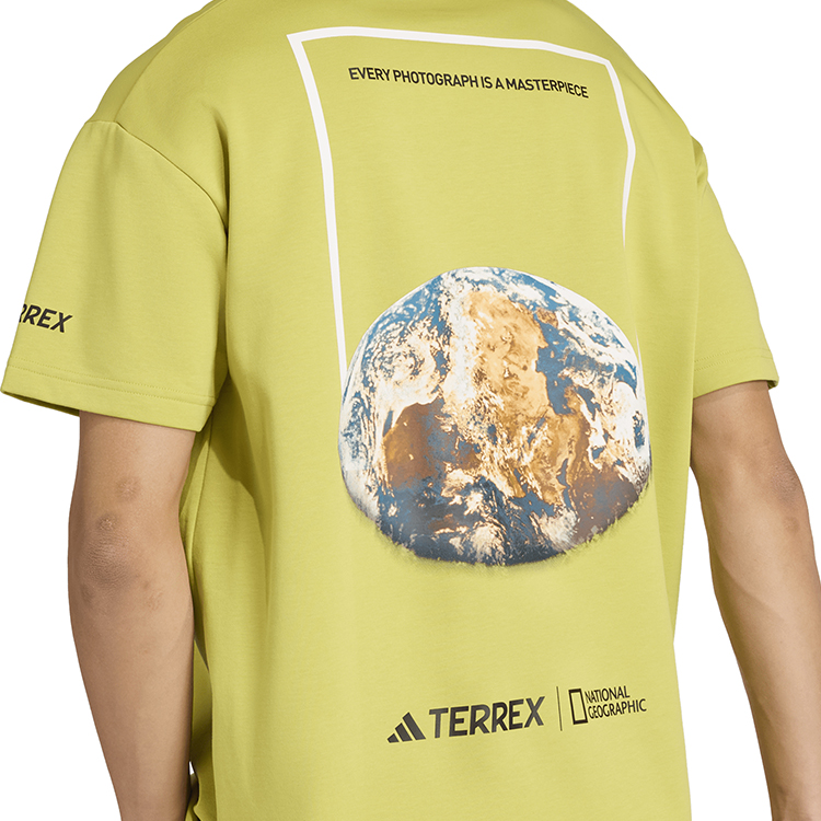 Tricou bărbătesc Adidas U NATGEO GF TEE S Verde photo 3