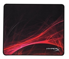 HYPERX FURY S Speed Edition Gaming Mouse Pad Medium, Natural Rubber, Size 360mm x 300mm x 3.5 mm, Seamless, Stitched edges, Densely woven surface for accurate optical tracking, Compatible with optical or laser mice, Black thumbnav 1