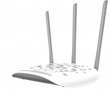 TP-LINK TL-WA901N N450 Wireless Access Point, Atheros, 3T3R, 450Mbps 2.4GHz, 802.11n/g/b, Passive PoE Supported, QSS Push Button, AP/Client/Bridge/ Repeater, Multi-SSID, WMM, Ping Watchdog, with 3 4dbi detachable Antenna thumbnav 1