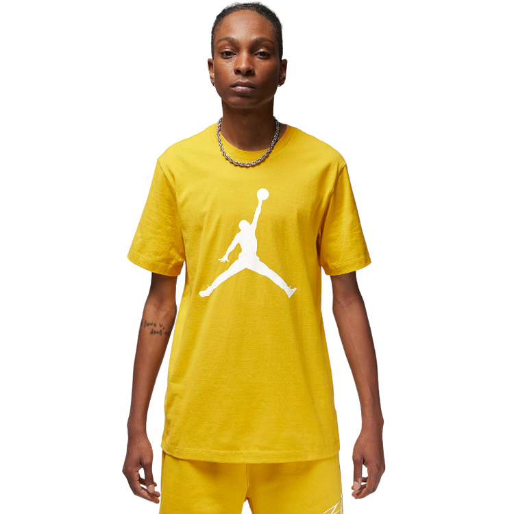 Tricou bărbătesc Nike M J JUMPMAN SS CREW L Galben photo 3