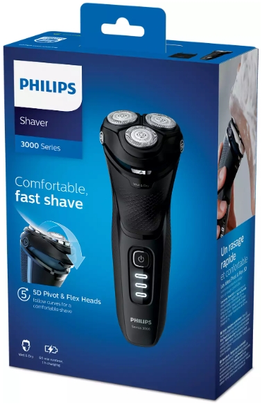 Электробритва Philips S323352 Чёрный photo 3