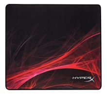 HYPERX FURY S Speed Edition Gaming Mouse Pad Large, Natural Rubber, Size 450mm x 400mm x 3.5 mm, Seamless, Stitched edges, Densely woven surface for accurate optical tracking, Compatible with optical or laser mice, Black thumbnav 1
