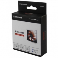 92mm Case Fan - XILENCE XPF92.R Fan, 92x92x25mm, 1500rpm, <19dBa, 36CFM, hydro bearing, Big 4Pin and 3Pin Molex, Black/Red thumbnav 2