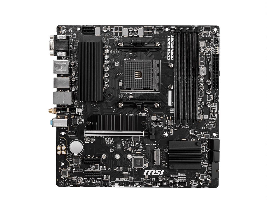 MSI B550M PRO-VDH, Socket AM4, AMD B550, Dual 4xDDR4-4400, APU AMD graphics, VGA, HDMI, DP, 1xPCIe4.0 X16, 4xSATA3, RAID, 2xM.2 Gen4.0 x4, 2xPCIe X1, ALC892 HDA, GbE LAN, 7xUSB3.2 Gen1(6xTypeA+1xTypeC), RGB Mystic Light, mATX photo 1