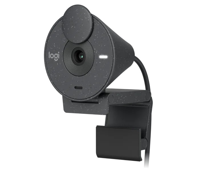 Camera Web Logitech Brio 300 / 1080p / auto light correction / noise-reducing mic / USB-C / Graphite photo 1