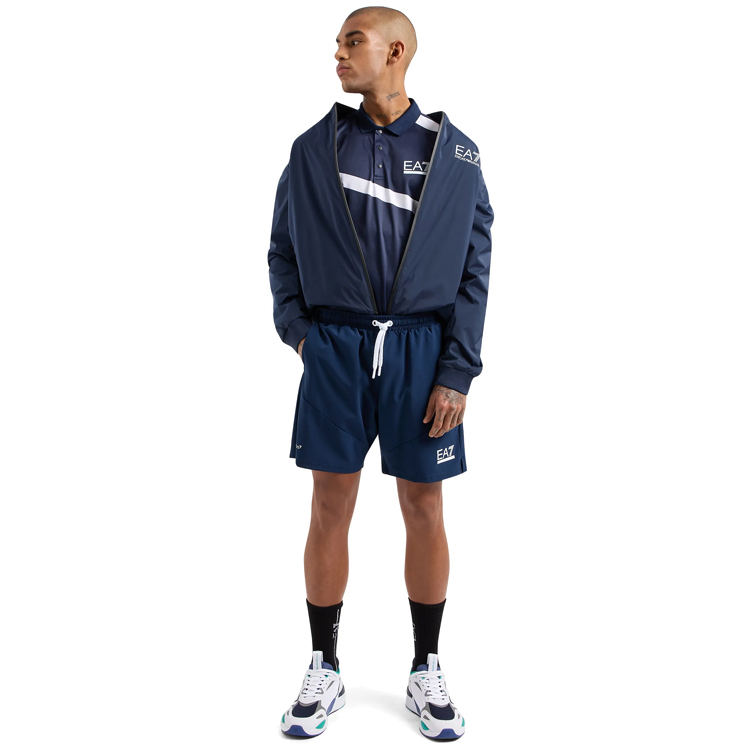  Polo pt bărbați EA7 EMPORIO ARMANI POLO S Albastru  photo 3