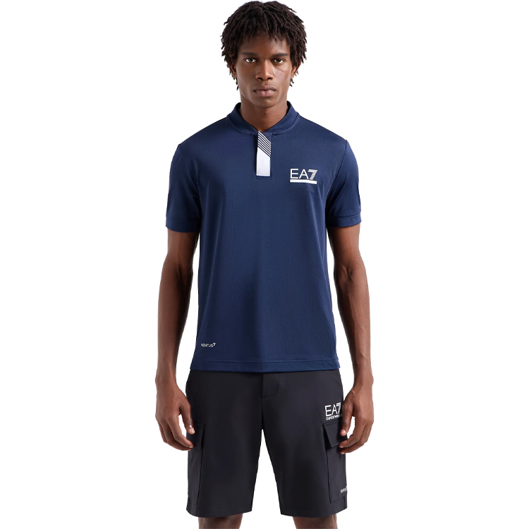  Polo pt bărbați EA7 EMPORIO ARMANI POLO S Albastru  photo 2