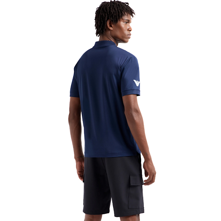  Polo pt bărbați EA7 EMPORIO ARMANI POLO S Albastru  photo 3