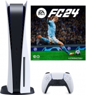 Игровая приставка Sony PlayStation 5 (Blu-Ray) - White + FIFA 24 thumbnav 1