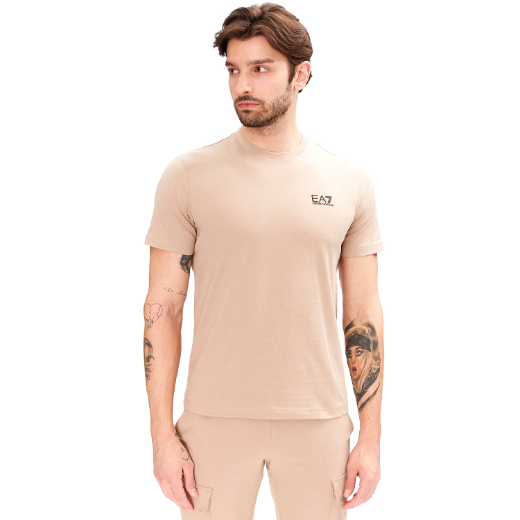 Tricou bărbătesc EA7 EMPORIO ARMANI TRAIN CORE ID M TEE SS CO CC XS Bej photo 1