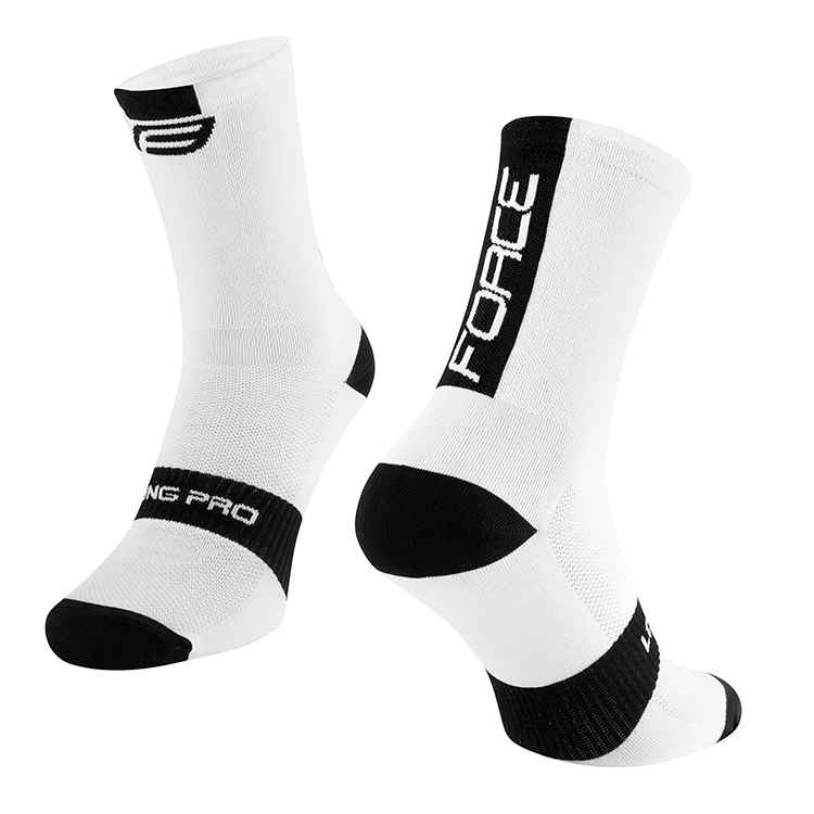 Sosete Unisex Force LONG PRO 36-41 Alb-negru photo 2