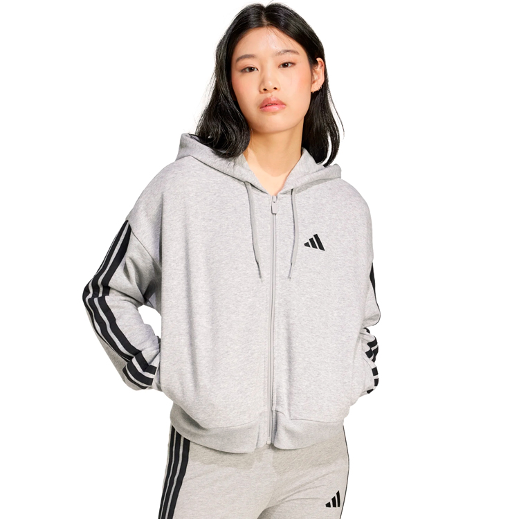 Hanorac Adidas W 3S FT FZ HD XXS Gri Femei photo 2