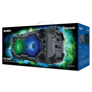 Boxa portabila SVEN PS-500 Black / 36W / Bluetooth / FM tuner / USB / microSD photo 5
