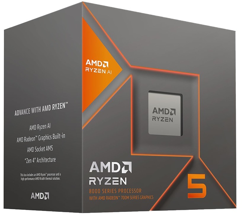 Procesor AMD Ryzen 5 8600G / AM5 / 6C/12T / Box (with AMD Wraith Spire Cooler) photo 1