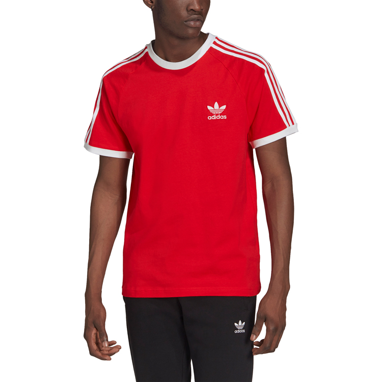 Tricou bărbătesc Adidas 3-STRIPES TEE S Rosu photo 3