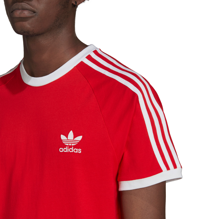 Tricou bărbătesc Adidas 3-STRIPES TEE S Rosu photo 4
