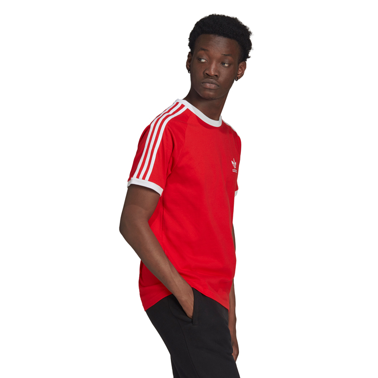 Tricou bărbătesc Adidas 3-STRIPES TEE S Rosu photo 6