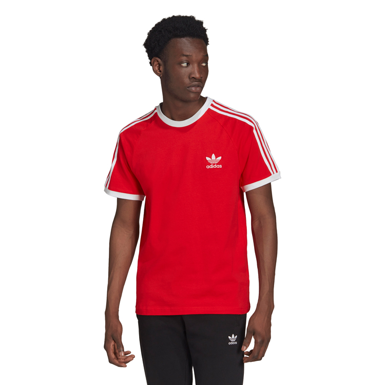 Tricou bărbătesc Adidas 3-STRIPES TEE S Rosu photo 7