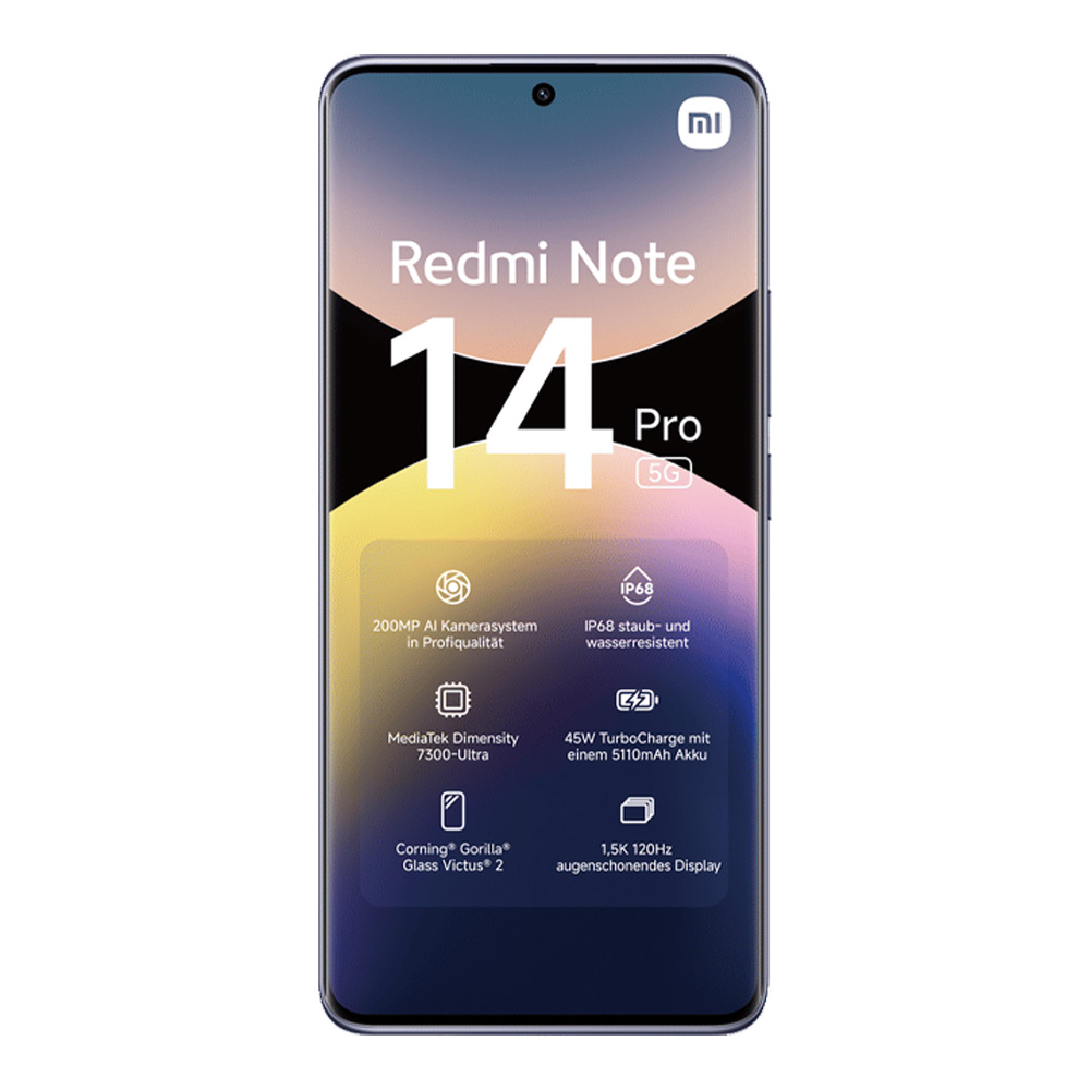 Smartphone Xiaomi Redmi Note 14 Pro 5G / 6.67'' / 8 GB / 256 GB / Lavender Purple photo 2