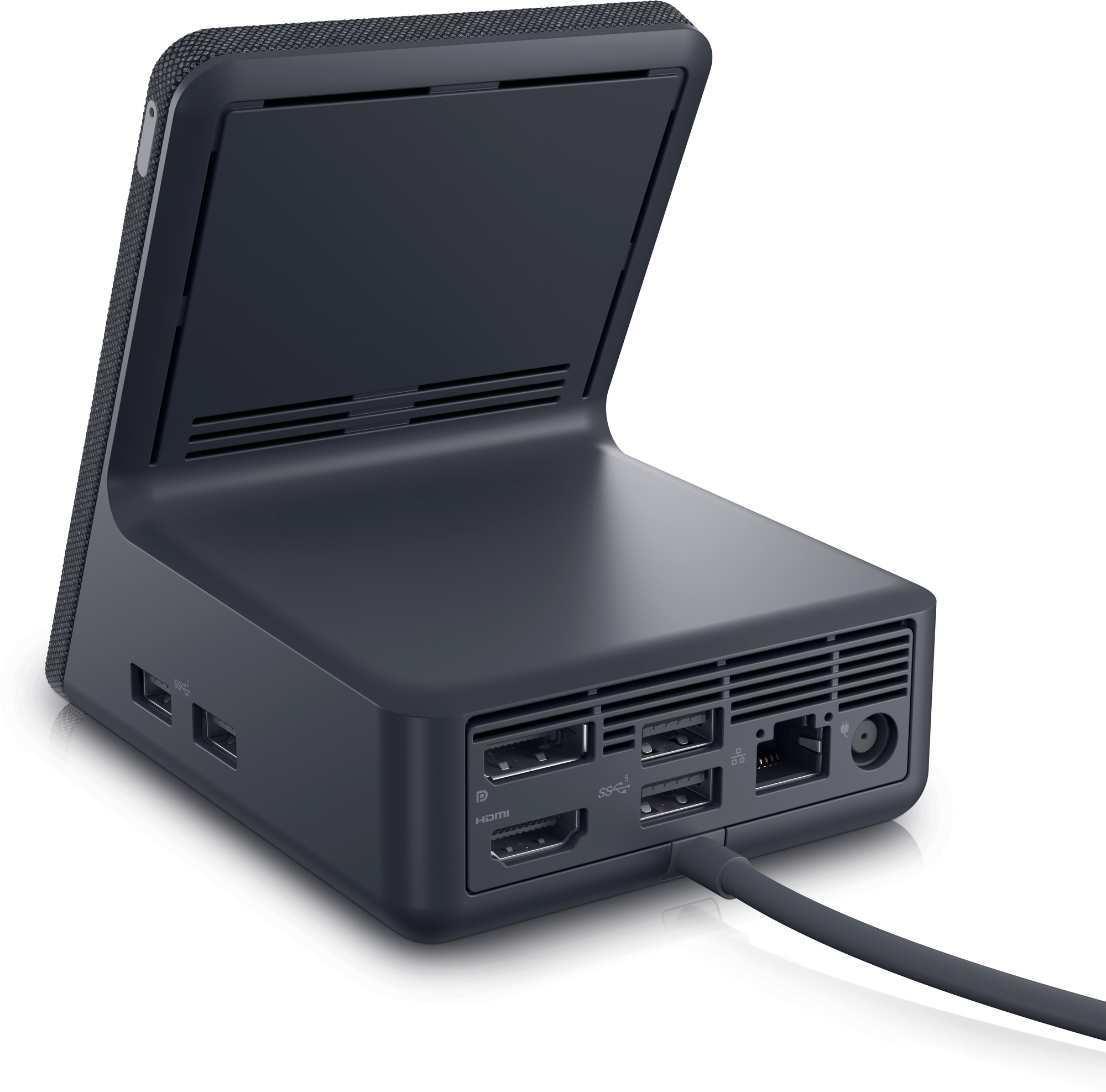 Dell Dual Charge Dock HD22Q, 130W - 4 x USB 3.2 Gen 1 Type A, 1 x USB-C 3.2 Gen 2 with Power Delivery, 1 x HDMI, 1 x DP, Gigabit Ethernet RJ45, Qi Wireless Charging, Support 4K - 60 Hz (Dual Display ). photo 3