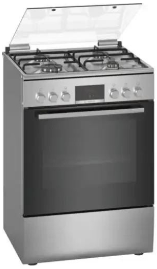 Plita pe gaz Bosch HXN390D50L / 4 arzatoare / 60 cm / Inox photo 1 Plita pe gaz Bosch HXN390D50L / 4 arzatoare / 60 cm / Inox photo 1