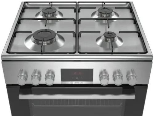 Plita pe gaz Bosch HXN390D50L / 4 arzatoare / 60 cm / Inox photo 5