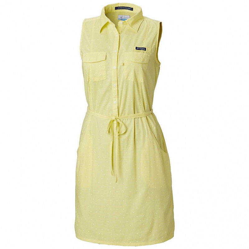 Columbia Super Bonehead II Sleeveless Dress XS Galben Femei photo 1 Columbia Super Bonehead II Sleeveless Dress XS Galben Femei photo 1