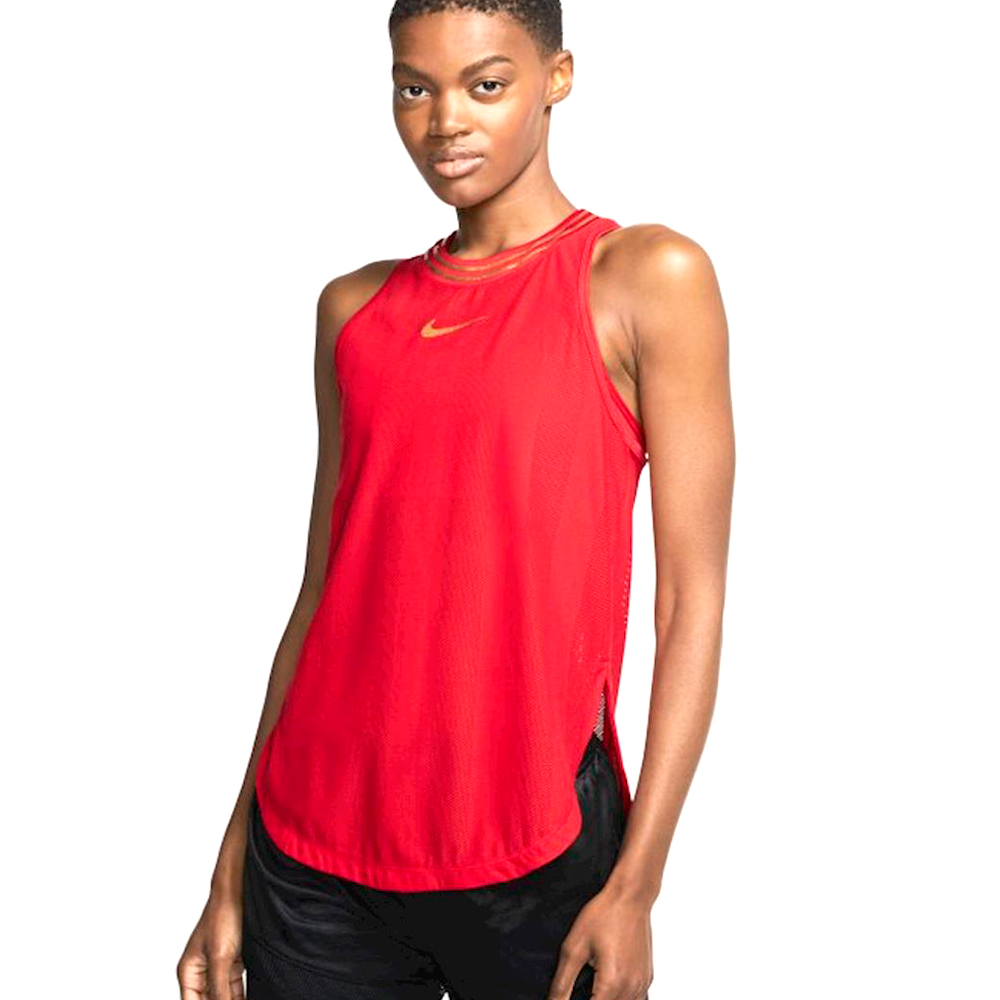 Maiou Nike W NK TANK GLAM / Femei / XS / Rosu photo 2