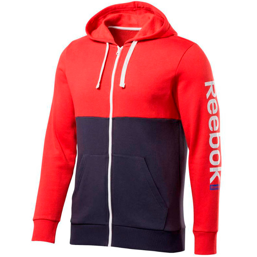 Hanorac pt bărbați Reebok TE BL FZ HOODIE S Rosu-albastru photo 1 Hanorac pt bărbați Reebok TE BL FZ HOODIE S Rosu-albastru photo 1
