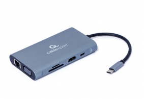 Adaptor Multiport Gembird A-CM-COMBO7-01/ USB-C/ 3xUSB-A/ 1xUSB-C (PD 100W)/ HDMI/ VGA/ miniJack 3.5mm/ SD/ microSD thumbnav 4