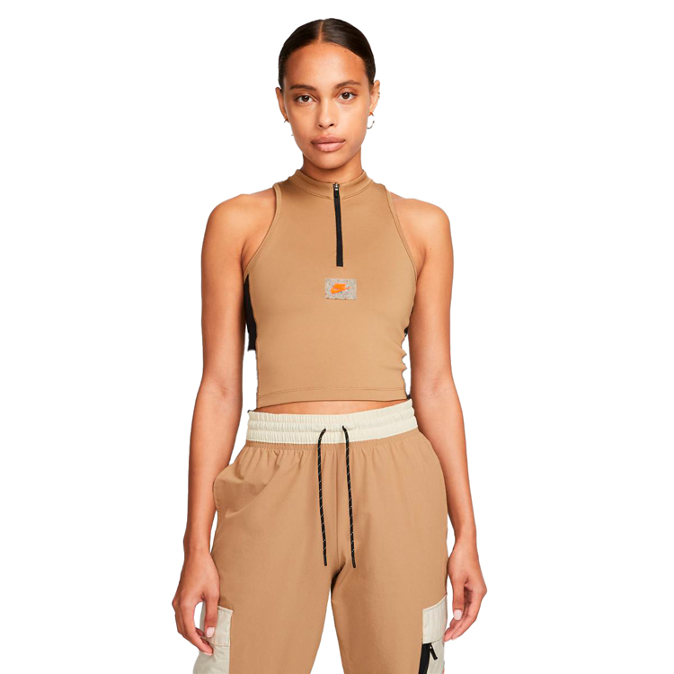 Майка Nike W NSW SS TOP SU XS Коричневый Женский photo 2
