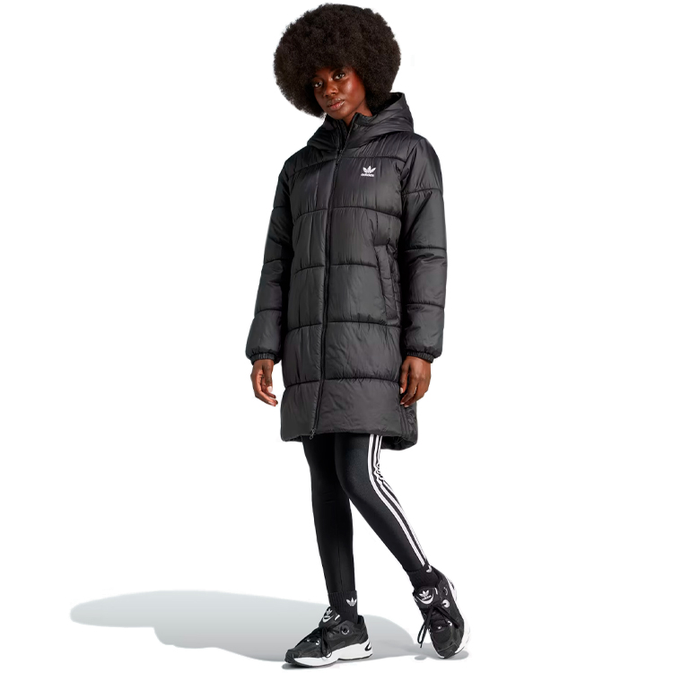 Куртка Adidas LONG PUFFER XS Черный Женский photo 2