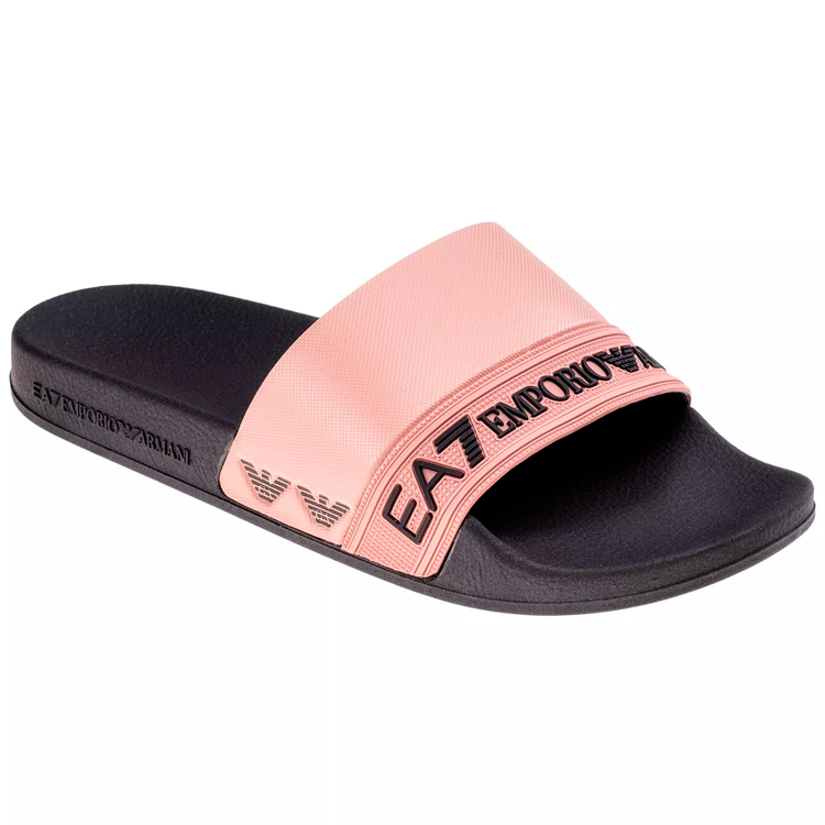 Slapi EA7 EMPORIO ARMANI SHOES BEACHWEAR pt Femei / 36 / Negru-roz photo 5