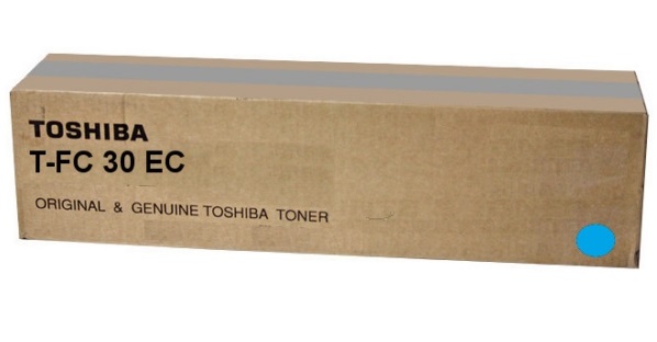 Toner Toshiba T-FC30EC Cyan, (xxxg/appr. 28 000 pages 10%)  for e-STUDIO 2051C/2551C/2050C/2550C photo 1