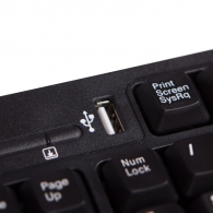 SVEN Standard 304 USB+HUB, Keyboard, USB 2.0 Hub 1-port, Black thumbnav 4