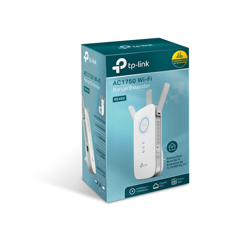 Ranger Extender TP-LINK RE450 / AC1750 Dual Band / Wi-Fi5 / 1 Gigabit Lan Port / 3 external antennas photo 4