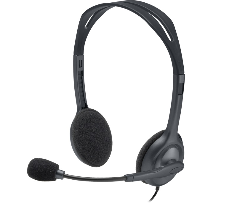 Casti Logitech Stereo H111 - One Plug photo 1 Casti Logitech Stereo H111 - One Plug photo 1