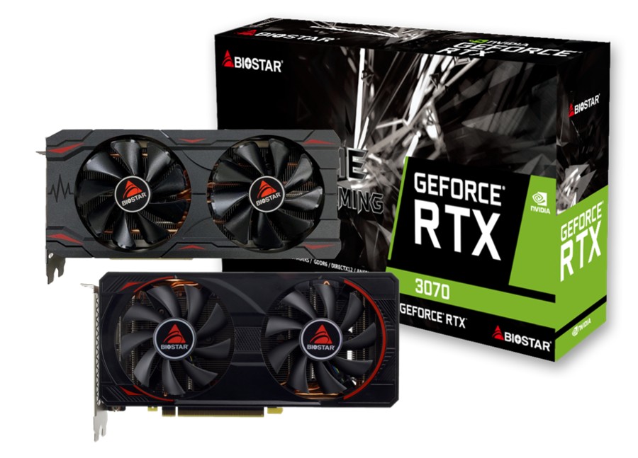 Placa video BIOSTAR GeForce RTX3070  / 8GB / GDDR6 /  256bit photo 1