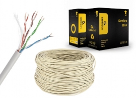 Cable UTP Gembird UPC-5004E-SO-LSZH, AWG24 solid copper, Low Smoke Zero Halogen (LSZH) jacket, 305m thumbnav 1