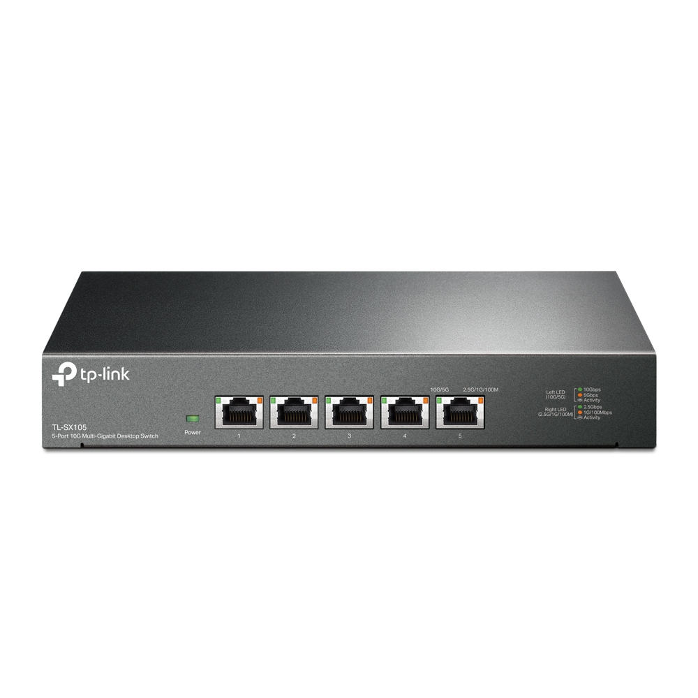 Коммутатор TP-LINK TL-SX105/ 5 port /10Gigabit / RJ45 / steel case photo 1